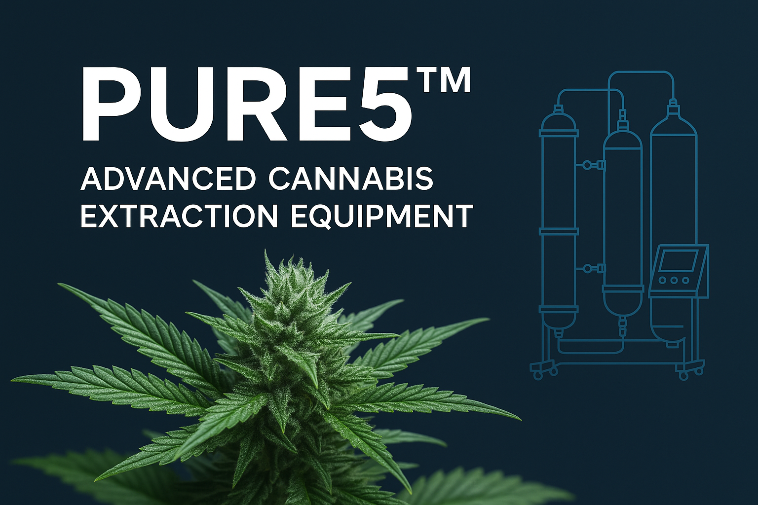 PURE5™ Advanced Cannabis Extraction Equipment - Safe, Efficient, and High-Quality R134a Extraction Technology for Superior Cannabis and Hemp Extracts.